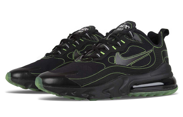 Кроссовки Nike Air Max 270 (черно-зеленые) — Чёрныйзелёный — фото 3