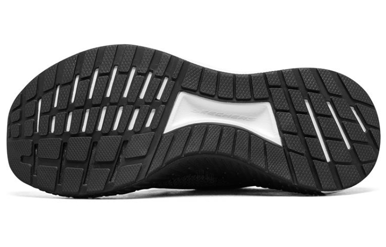 Женские кроссовки Skechers Go Run Steady (черно-бело-фиолетовые) — фото 5