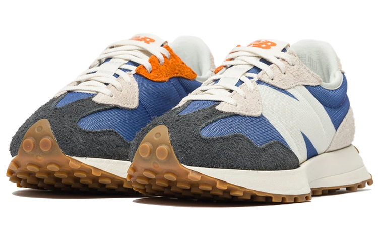 Женские кроссовки New Balance 327 (синийбелый) — фото 4