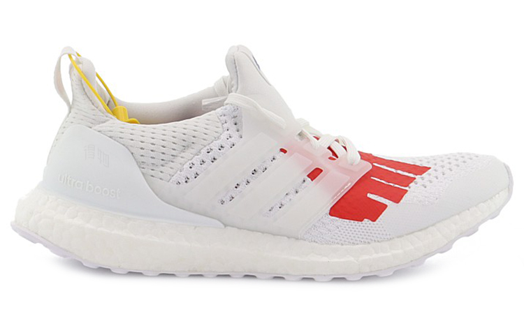 Кеды UNDEFEATED x adidas ULT Boost (бело-красные) — Белый / красный — фото 2