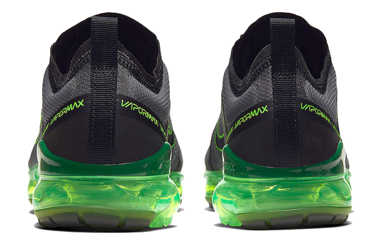 Мужские кроссовки Nike VaporMax 2019 (черно-зеленые) — фото 4