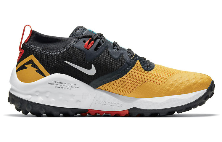 Мужские кроссовки Nike Wildhorse 7 (желто-черно-синие) — Жёлтый / чёрный / синий — фото 2