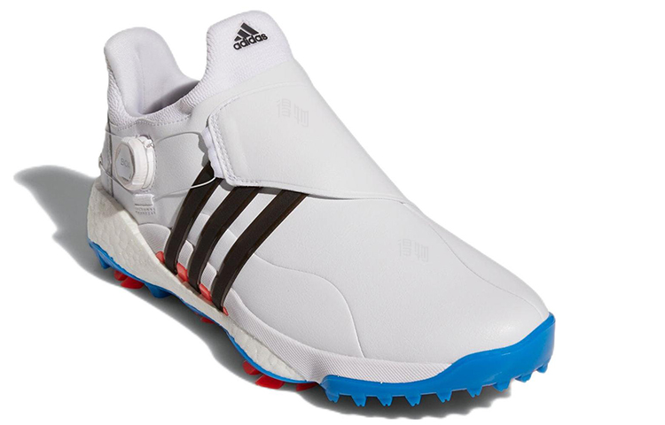 Мужские кроссовки adidas Tour360 22 BOA (белый / черный / синий) — Белый / чёрный / синий — фото 3