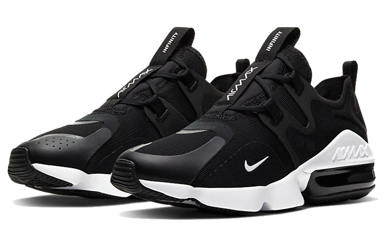 Мужские кроссовки Nike Air Max Infinity (черно-белые) — фото 3