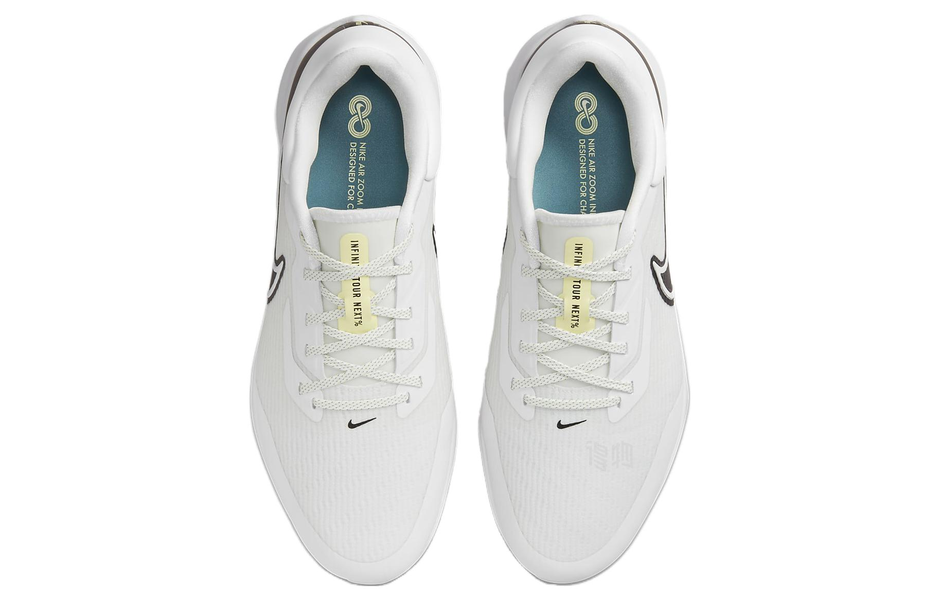 Мужские кроссовки Nike Air Zoom Infinity Tour Next% Wide (бело-черные) — фото 4