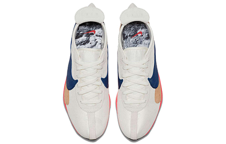 Кроссовки Nike Moon Racer (бело-синие) — фото 3