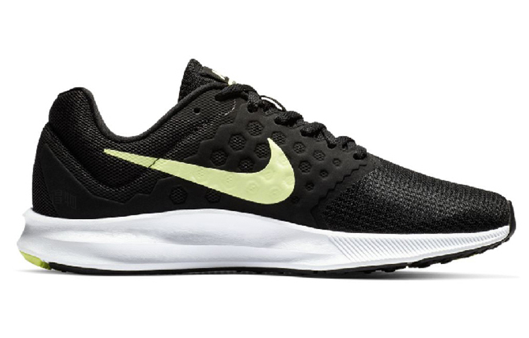 Женские кроссовки Nike Downshifter 7 (черно-зеленые) — Чёрный / зелёный — фото 2