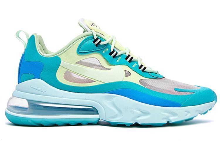 Мужские кроссовки Nike Air Max 270 React (сине-зеленые) — фото 2