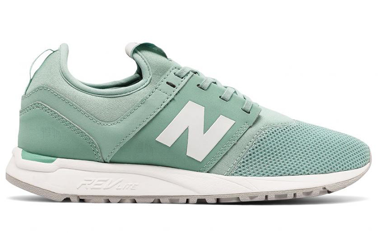 Женские кроссовки New Balance New Balance NB 247 (зеленые с белым) — Зелёный / белый — фото 2