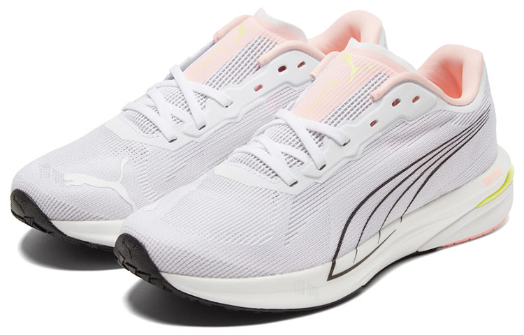 Женские кроссовки PUMA Velocity Nitro 1 (черно-бело-розовые) — Чёрный / белый / розовый — фото 3