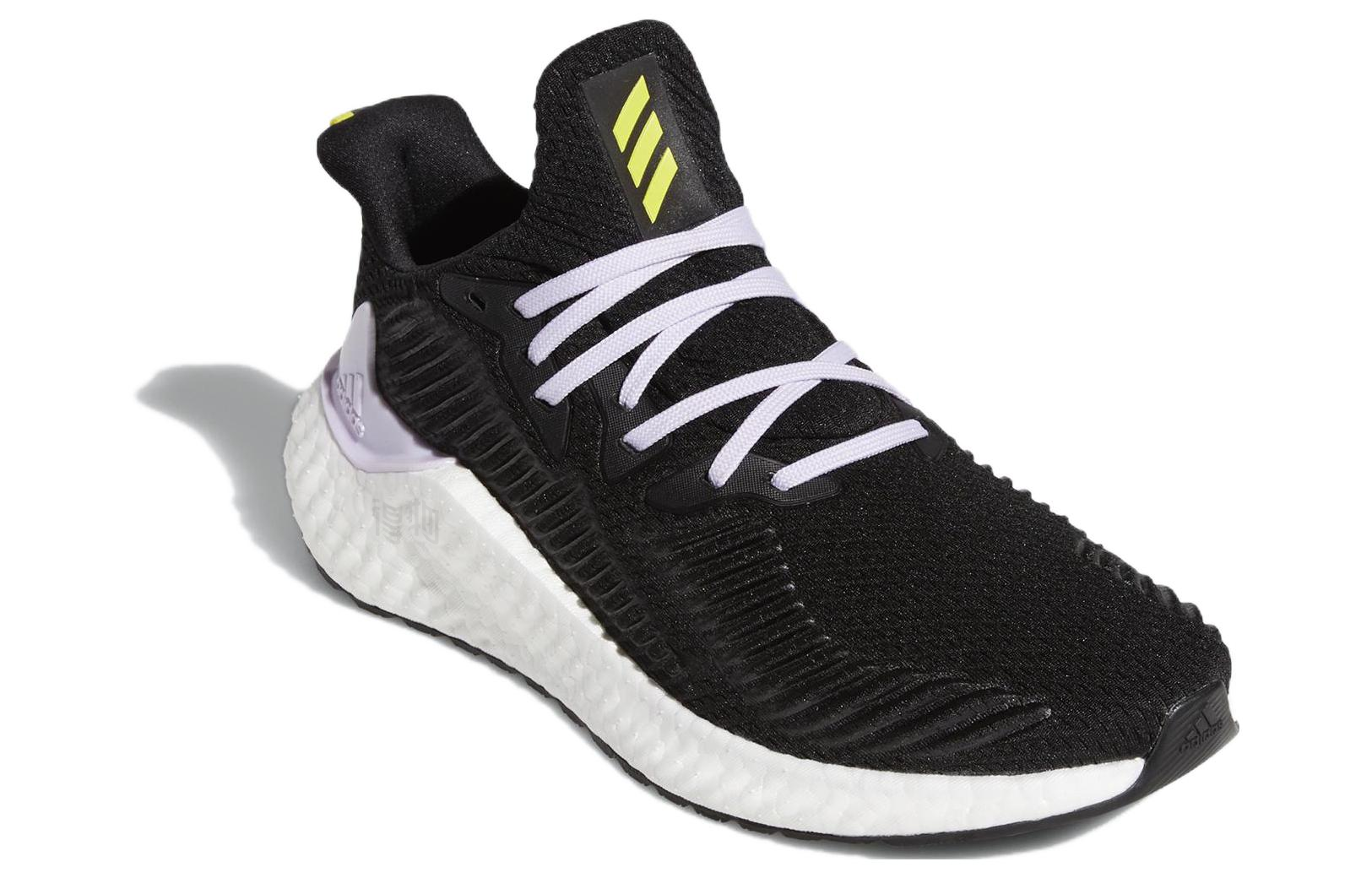 Женские кроссовки adidas Alphaboost Iwd (черно-фиолетовые) — 黑/淡紫 — фото 3