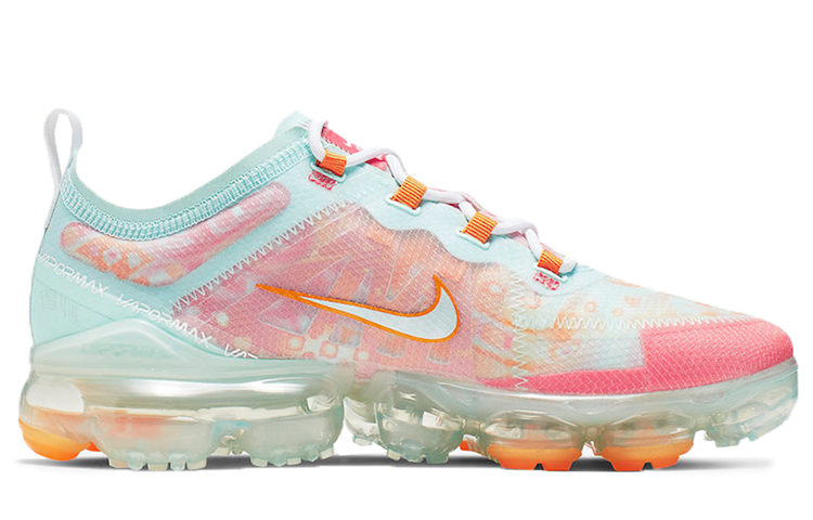 Женские кроссовки Nike VaporMax 2019 OG QS (розово-голубые) — фото 2