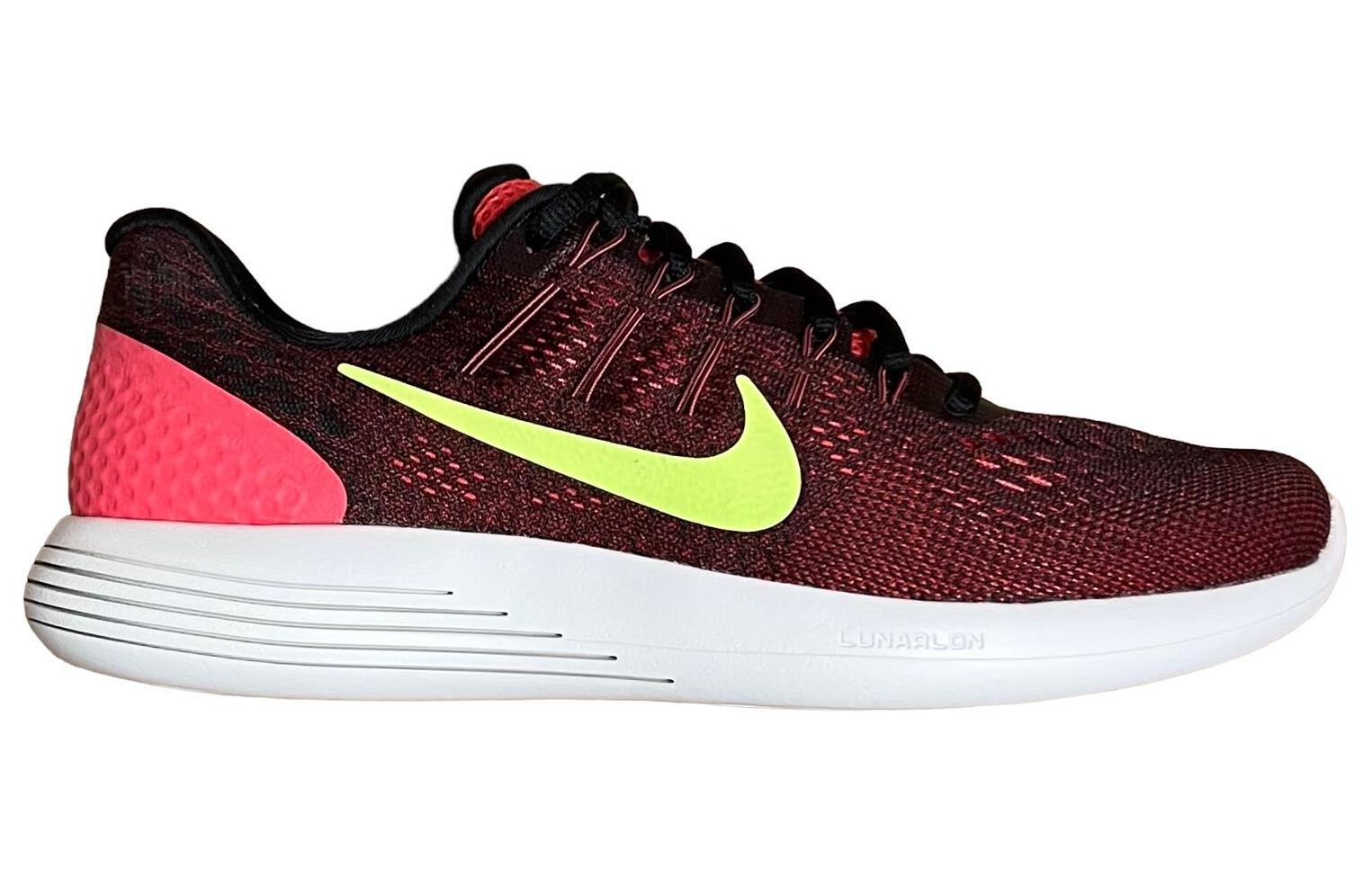 Мужские кроссовки Nike Lunarglide 8 (красные) — Тёмно-красный — фото 2