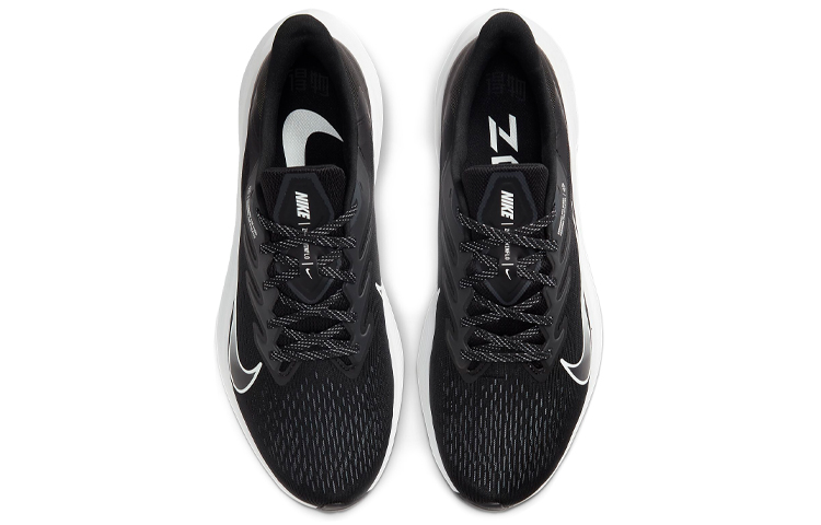 Мужские кроссовки Nike Zoom Winflo 7 (черно-белые) — фото 4