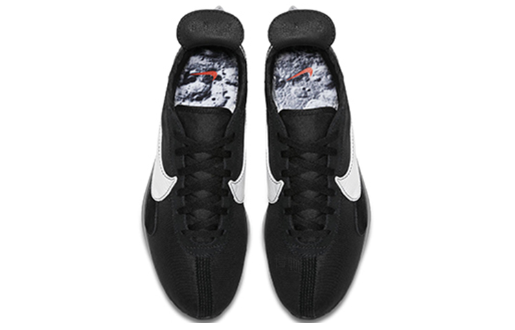 Мужские кроссовки Nike Moon Racer Black Wolf Grey (черно-серые) — Чёрный / белый / серый — фото 4