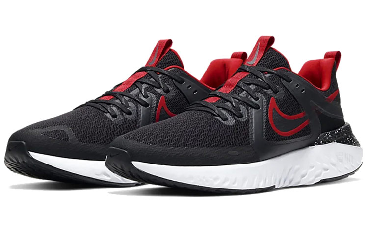 Мужские кроссовки Nike Legend React 2 (черный / красный) — Чёрный / красный — фото 3