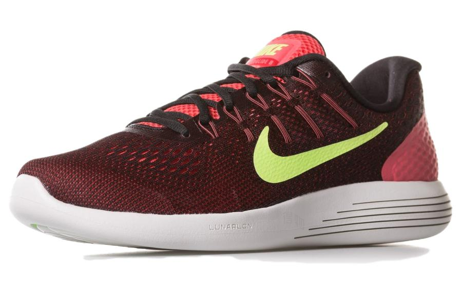 Мужские кроссовки Nike Lunarglide 8 (красные) — Тёмно-красный — фото 3
