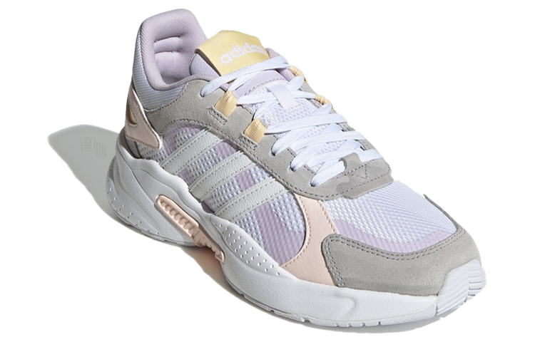 Женские кроссовки adidas neo Crazychaos Shadow (серо-бело-розовые) — Серый / белый / розовый — фото 3