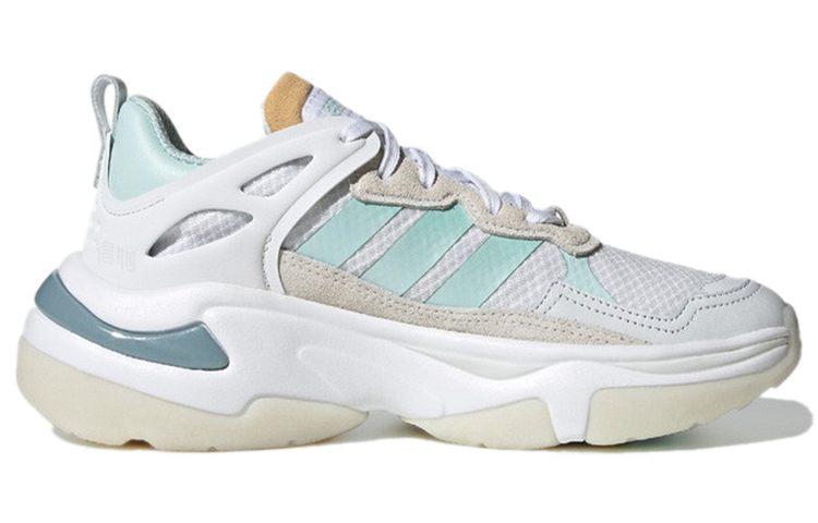 Женские кроссовки adidas neo Boujirun (бело-серо-синие) — Белый / серый / синий — фото 2