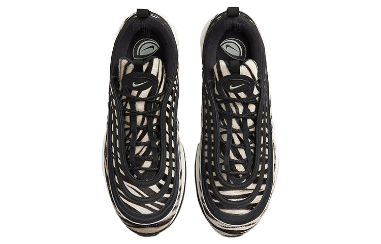 Кроссовки Nike Air Max 97 Zebra (черно-коричневые) — Чёрный / коричневый — фото 4
