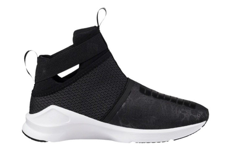 Женские кроссовки PUMA Fierce Strap (серые с черным) — Серый / чёрный — фото 2