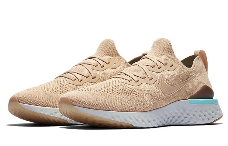 Кроссовки Nike Epic React Flyknit 2 (какиe) — фото 3