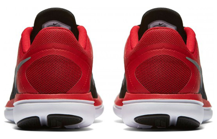 Мужские кроссовки Nike Flex 2016 RN (черно-серо-красные) — фото 5