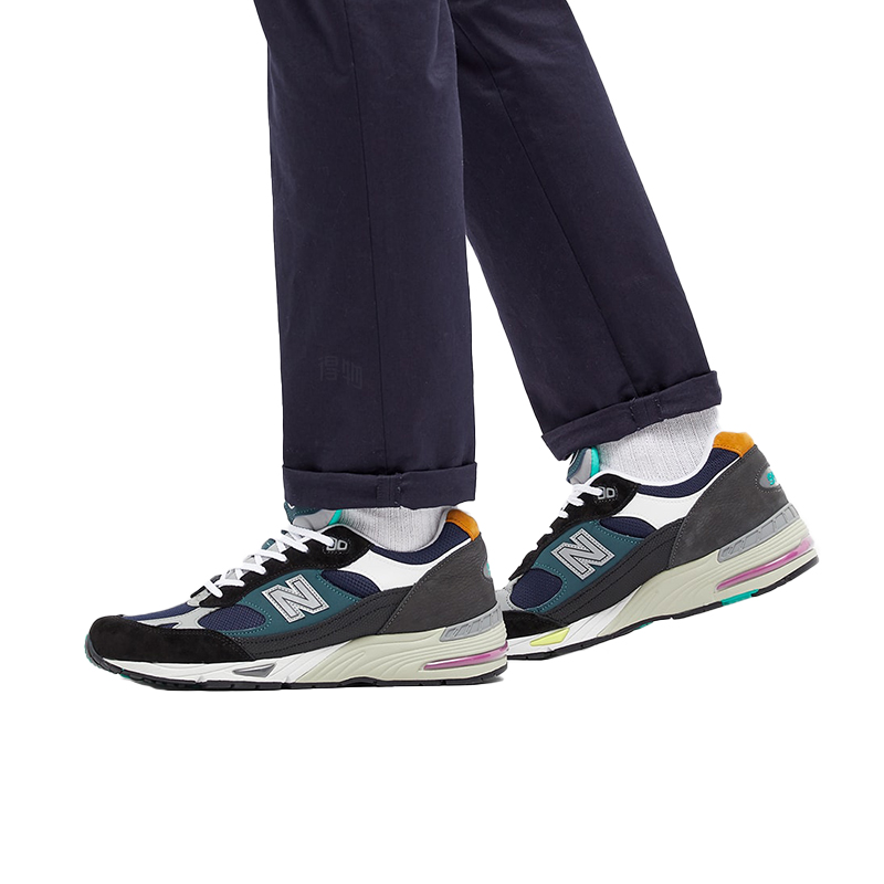 Мужские кроссовки New Balance 991 (черные) — фото 4