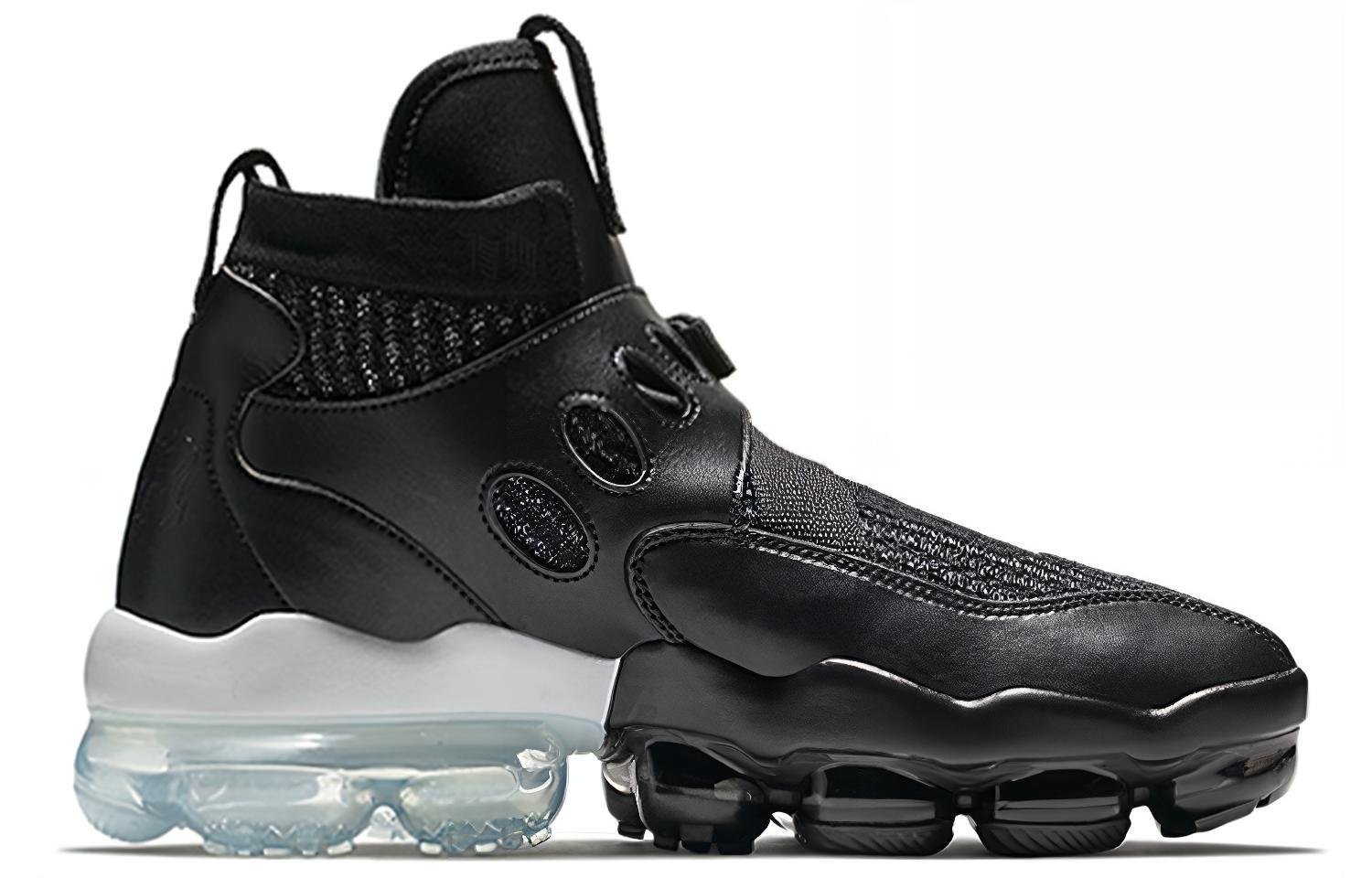 Мужские кроссовки Nike Vapormax Premier Flyknit (черно-белые) — фото 2