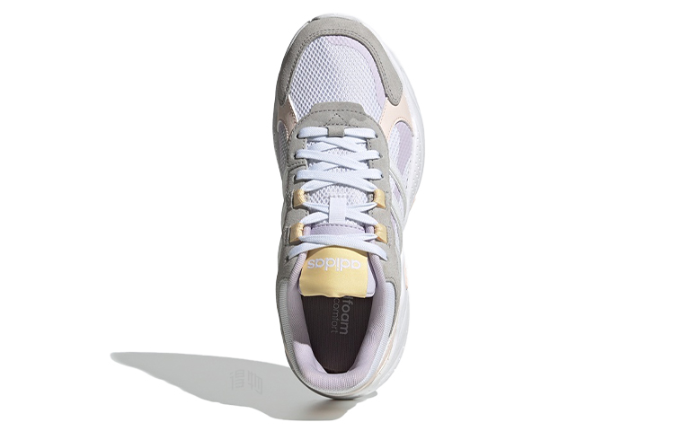 Женские кроссовки adidas neo Crazychaos Shadow (серо-бело-розовые) — Серый / белый / розовый — фото 5