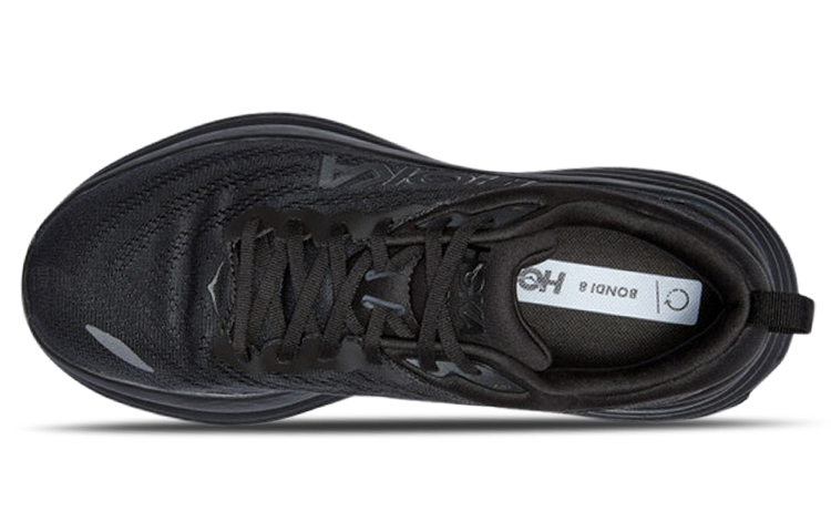 Мужские кроссовки HOKA ONE Bondi 8 4E Wide (черные) — фото 3