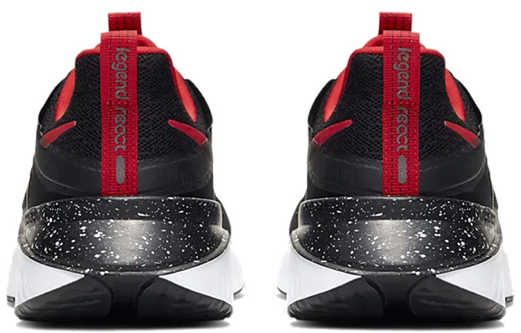 Мужские кроссовки Nike Legend React 2 (черный / красный) — Чёрный / красный — фото 4