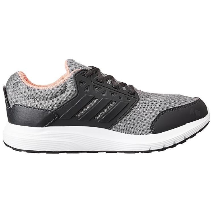 Женские кроссовки adidas galaxy 3 (серые с оранжевым) — Серый / оранжевый — фото 2