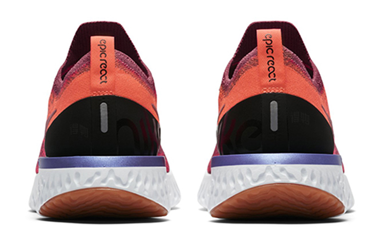 Женские кроссовки Nike Epic React Flyknit 2 (красный / белый) — фото 4