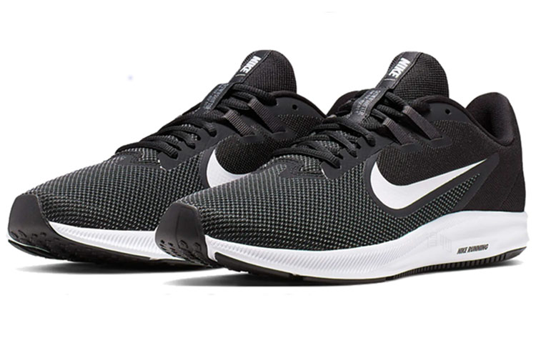 Мужские кроссовки Nike Downshifter 9 (черно-белые) — Чёрный / белый — фото 3