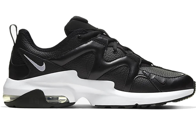 Мужские кроссовки Nike Air Max Graviton Leather (черно-белые) — фото 2