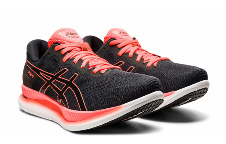 Мужские кроссовки ASICS Glideride (черно-розовые) — фото 3