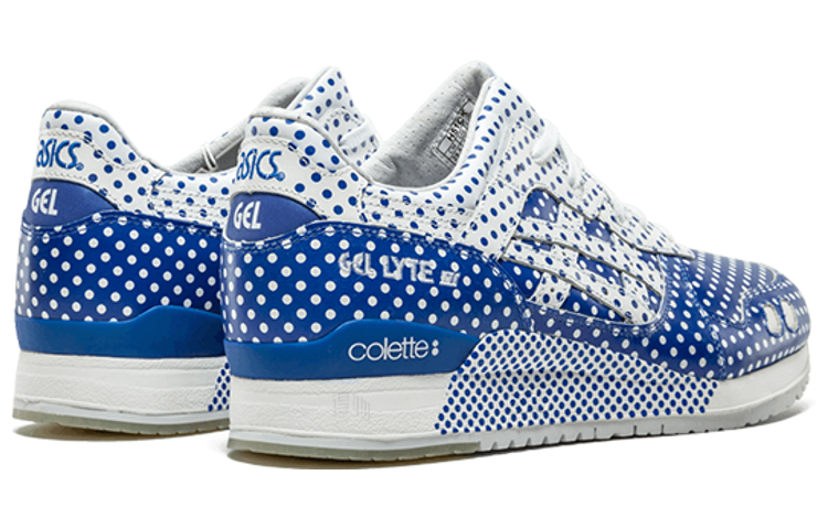 Кроссовки ASICS × Colette (сине-белые) — Синий / белый — фото 3