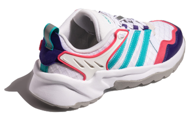 Женские кроссовки adidas neo 20-20 FX (бело-зелено-фиолетовые) — Белый / зелёный / фиолетовый / розовый — фото 3
