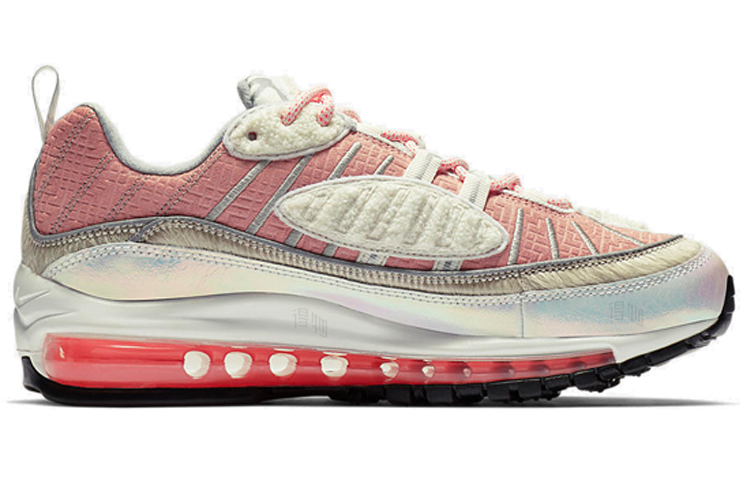 Женские кроссовки Nike Air Max 98 (розовый) — Розовый / коричневый / белый — фото 2