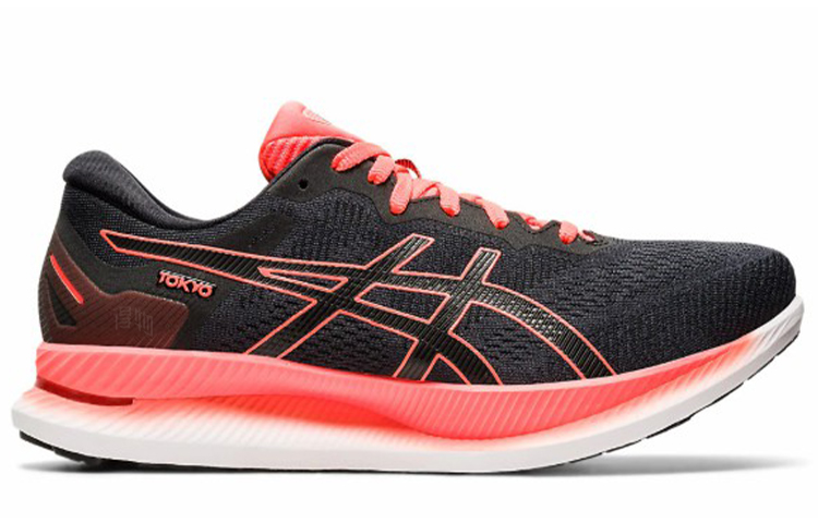 Мужские кроссовки ASICS Glideride (черно-розовые) — фото 2