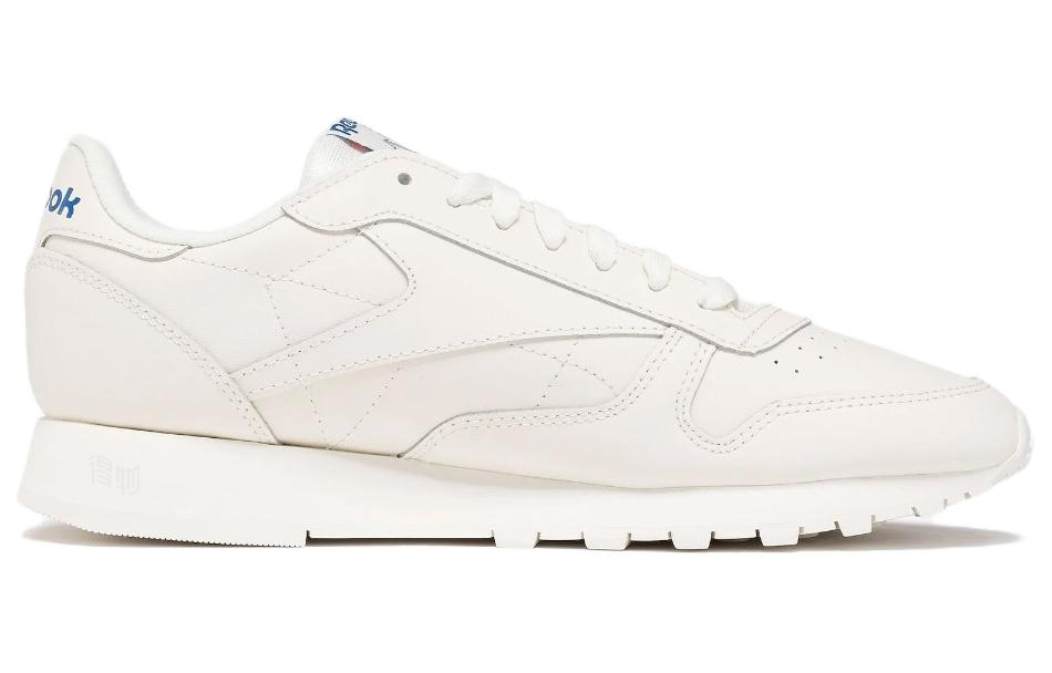 Кеды Reebok Classic Leather (бело-синий) — фото 2