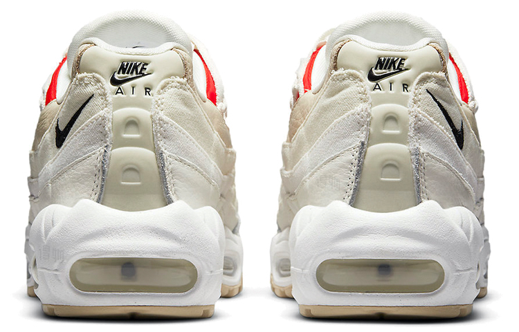 Женские кроссовки Nike Air Max 95 (бело-красные) — Белый / красный — фото 5