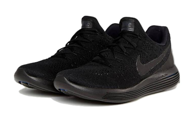 Мужские кроссовки Nike LunarEpic Flyknit 2 (черные) — Чёрный — фото 4
