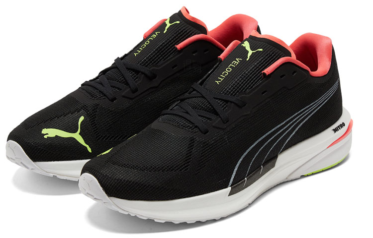 Мужские кроссовки PUMA Velocity Nitro 1 (черно-белые) — Чёрный / белый — фото 3