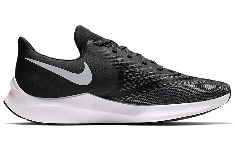 Мужские кроссовки Nike Zoom Winflo 6 (черно-белый) — фото 2