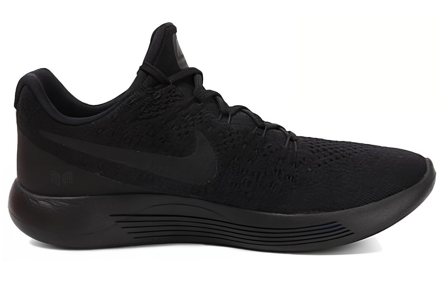 Мужские кроссовки Nike LunarEpic Flyknit 2 (черные) — Чёрный — фото 2