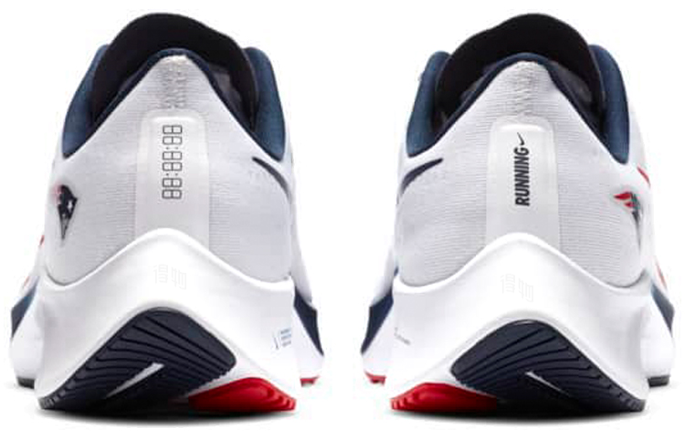 Кроссовки Nike Pegasus 37 "New England Patriots" (бело-красные) — Белый / красный — фото 5