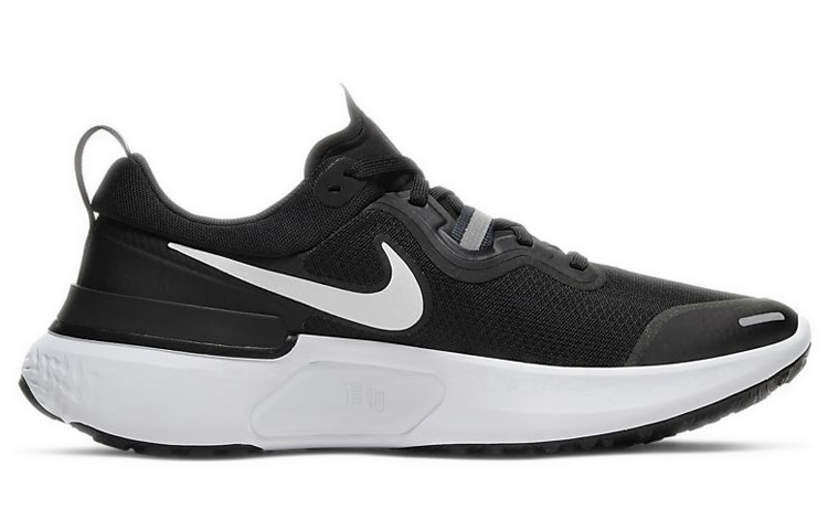 Женские кроссовки Nike React Miler 1 (черный / белый) — Чёрный / белый — фото 2