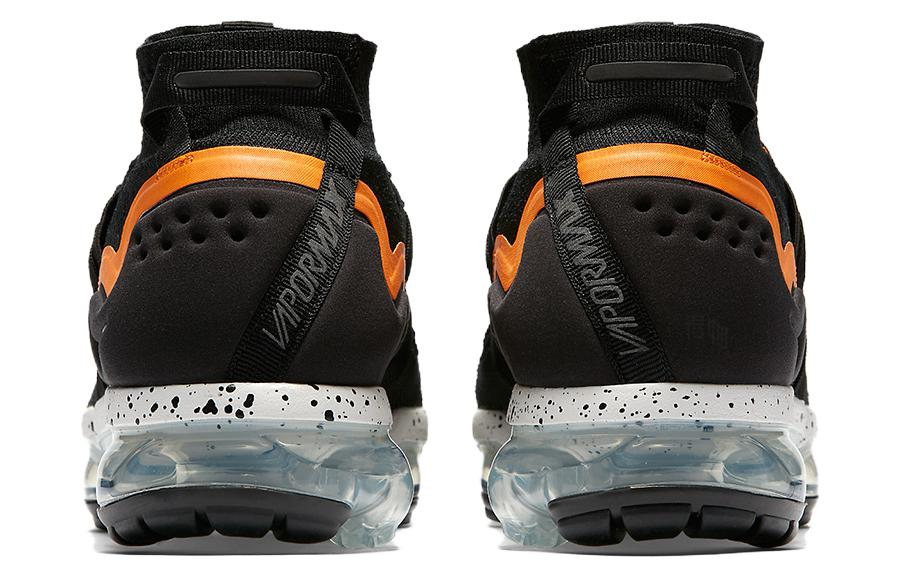 Кроссовки Nike AIR VAPORMAX Utility (черный / оранжевый) — Чёрный / оранжевый — фото 5
